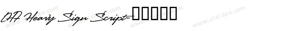 LHF Heavy Sign Script字体转换